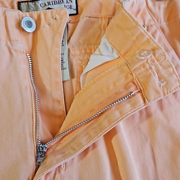 Caribbean Joe Orange‎ Sherbert Capri Pants Sz 10 - Picture 8 of 13